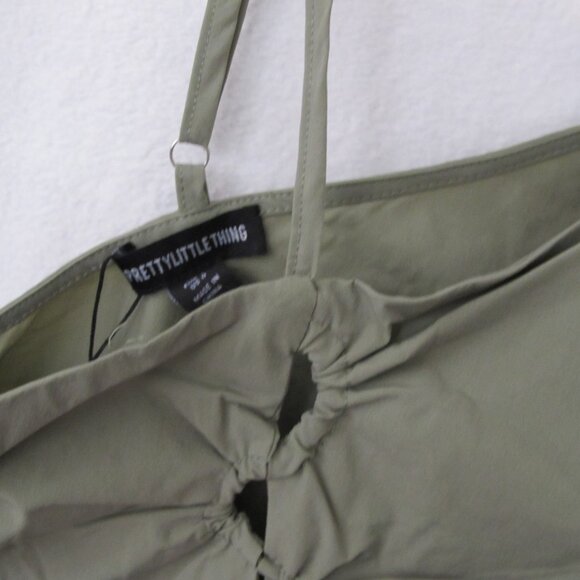 NWT PrettyLittleThing Lace Up One Shoulder Tank Top - Picture 11 of 16